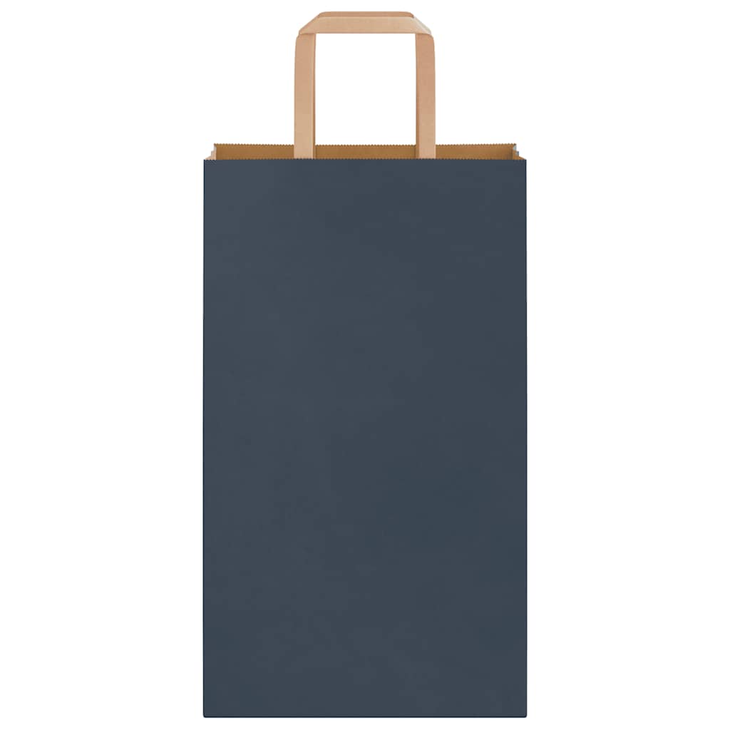 Sacchetti di Carta 50 pz con Manici Blu 21x11x36 cm