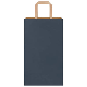 Sacchetti di Carta 50 pz con Manici Blu 21x11x36 cm