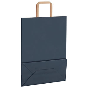 Sacchetti di Carta 50 pz con Manici Blu 26x12x35 cm 4101912