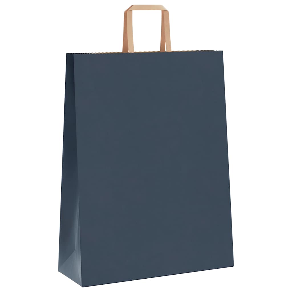 Sacchetti di Carta 50 pz con Manici Blu 32x12x42 cm 4101914