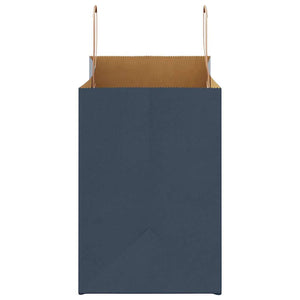 Sacchetti di Carta 50 pz con Manici Blu 32x17x25 cm 4101915