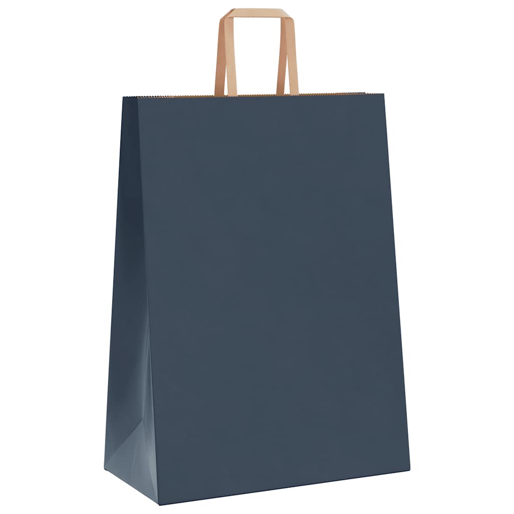 Sacchetti di Carta 50 pz con Manici Blu 32x17x44 cm 4101916