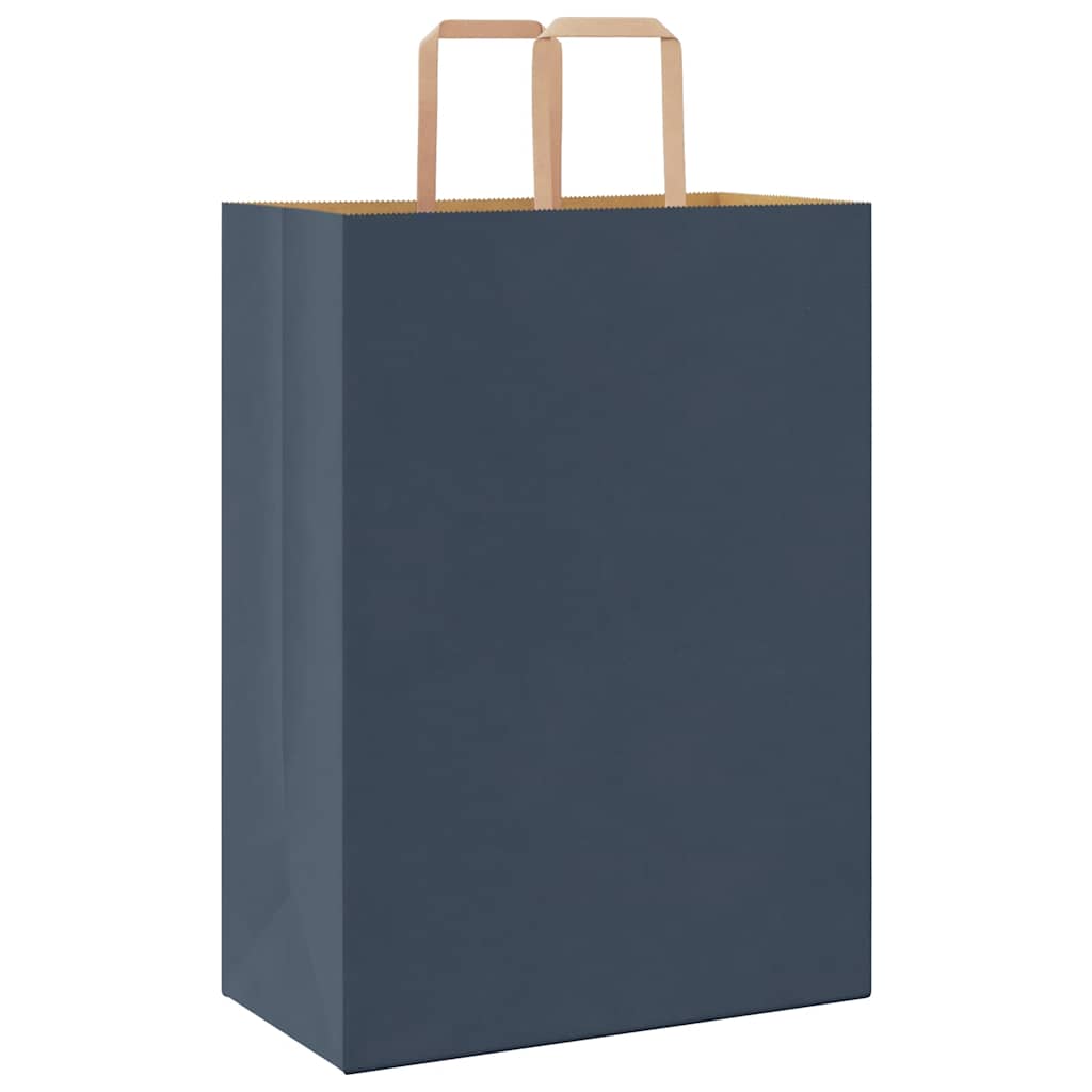 Sacchetti di Carta 50 pz con Manici Blu 32x17x44 cm 4101916