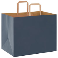 vidaXL Sacchetti di Carta 50 pz con Manici Blu 32x22x24 cm