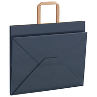 vidaXL Sacchetti di Carta 50 pz con Manici Blu 32x22x24 cm