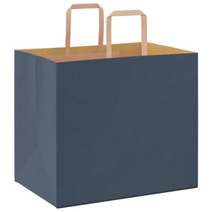 Sacchetti di Carta 50 pz con Manici Blu 32x22x28 cm 4101918