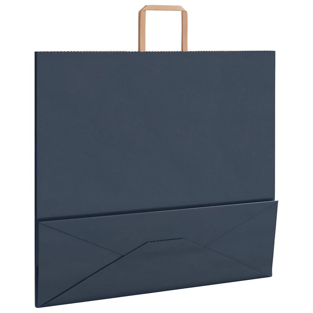 vidaXL Sacchetti di Carta 50 pz con Manici Blu 54x15x49 cm