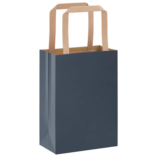 Sacchetti di Carta 250 pz con Manici Blu 15x8x21 cm 4101921