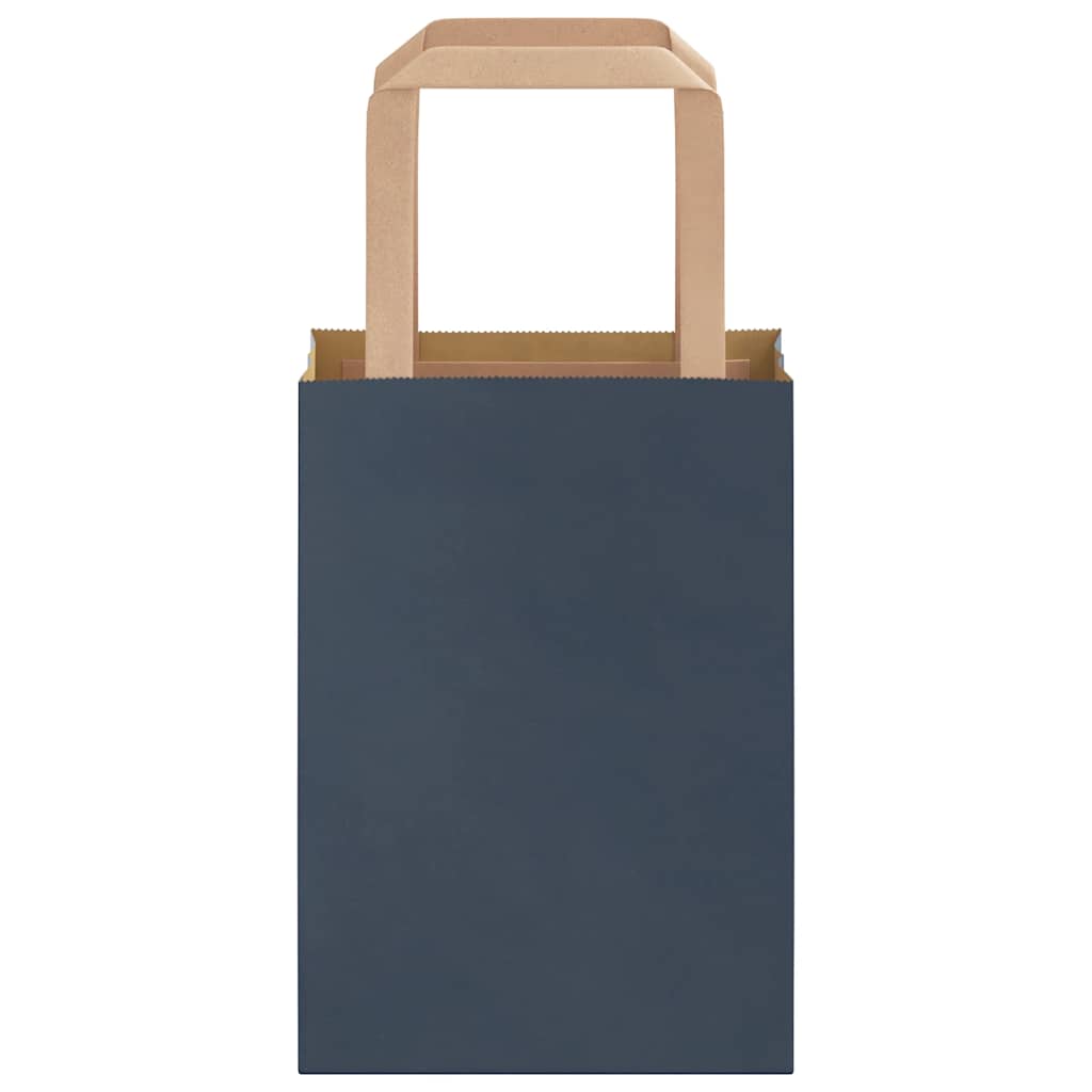 Sacchetti di Carta 250 pz con Manici Blu 15x8x21 cm 4101921