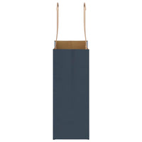 vidaXL Sacchetti di Carta 250 pz con Manici Blu 15x8x21 cm