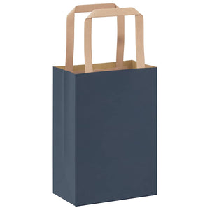 Sacchetti di Carta 250 pz con Manici Blu 15x8x21 cm 4101921