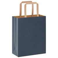 Sacchetti di Carta 250 pz con Manici Blu 18x8x22 cm 4101922