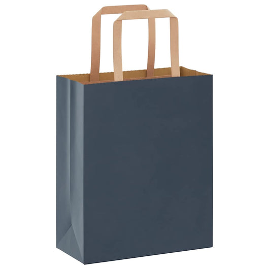 Sacchetti di Carta 250 pz con Manici Blu 18x8x22 cm 4101922