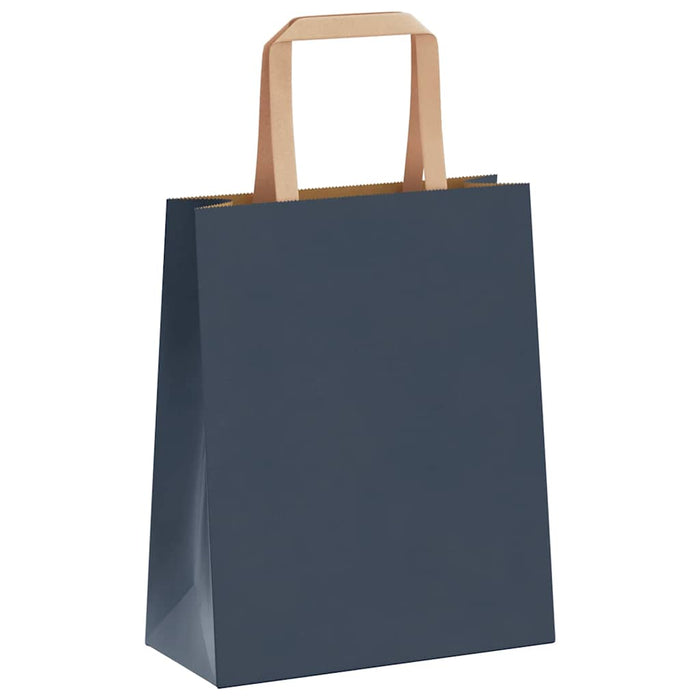 Sacchetti di Carta 250 pz con Manici Blu 18x8x22 cm 4101922