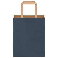 vidaXL Sacchetti di Carta 250 pz con Manici Blu 18x8x22 cm