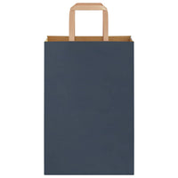 Sacchetti di Carta 250 pz con Manici Blu 21x11x31 cm