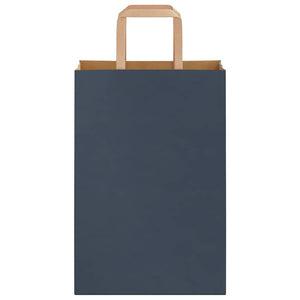 Sacchetti di Carta 250 pz con Manici Blu 21x11x31 cm