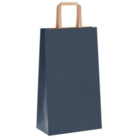 Sacchetti di Carta 250 pz con Manici Blu 21x11x36 cm 4101925