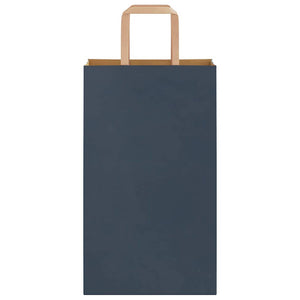 Sacchetti di Carta 250 pz con Manici Blu 21x11x36 cm