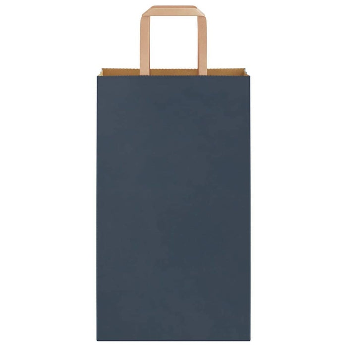 Sacchetti di Carta 250 pz con Manici Blu 21x11x36 cm