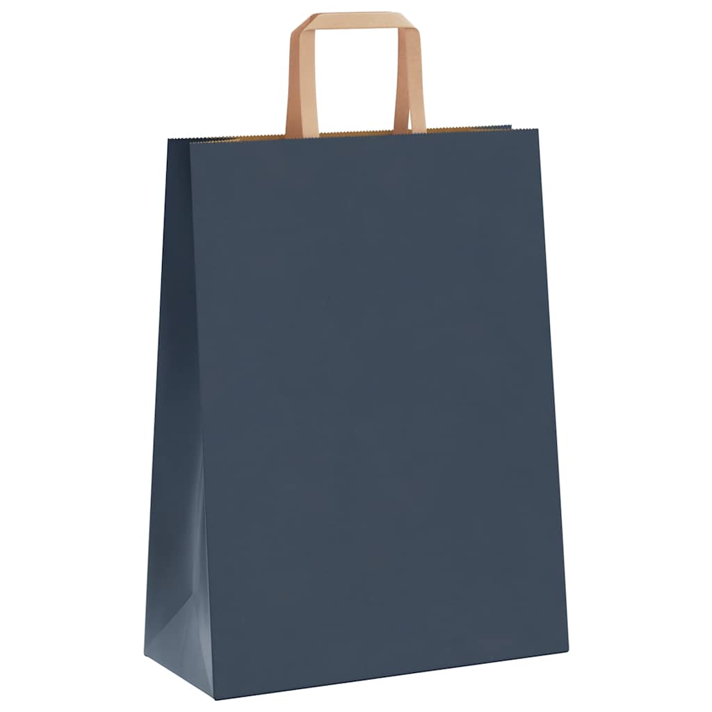 Sacchetti di Carta 250 pz con Manici Blu 26x12x35 cm 4101926
