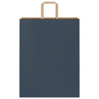 vidaXL Sacchetti di Carta 250 pz con Manici Blu 32x12x42 cm