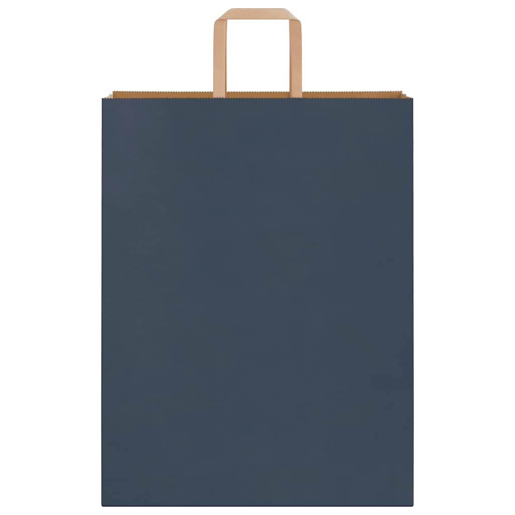 Sacchetti di Carta 250 pz con Manici Blu 32x12x42 cm 4101928