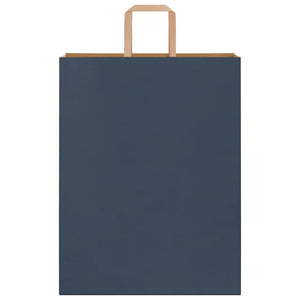 Sacchetti di Carta 250 pz con Manici Blu 32x12x42 cm 4101928