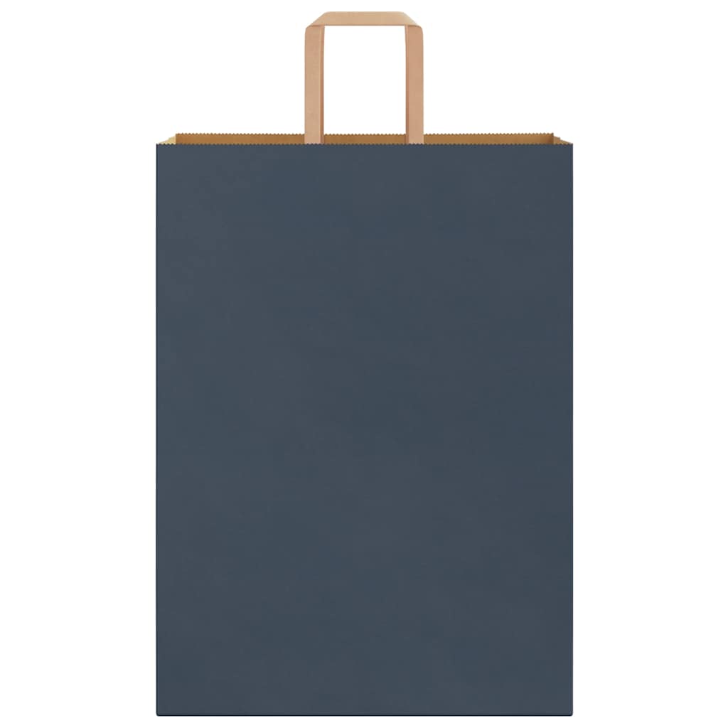 Sacchetti di Carta 250 pz con Manici Blu 32x17x44 cm