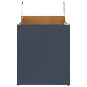 Sacchetti di Carta 250 pz con Manici Blu 32x22x24 cm