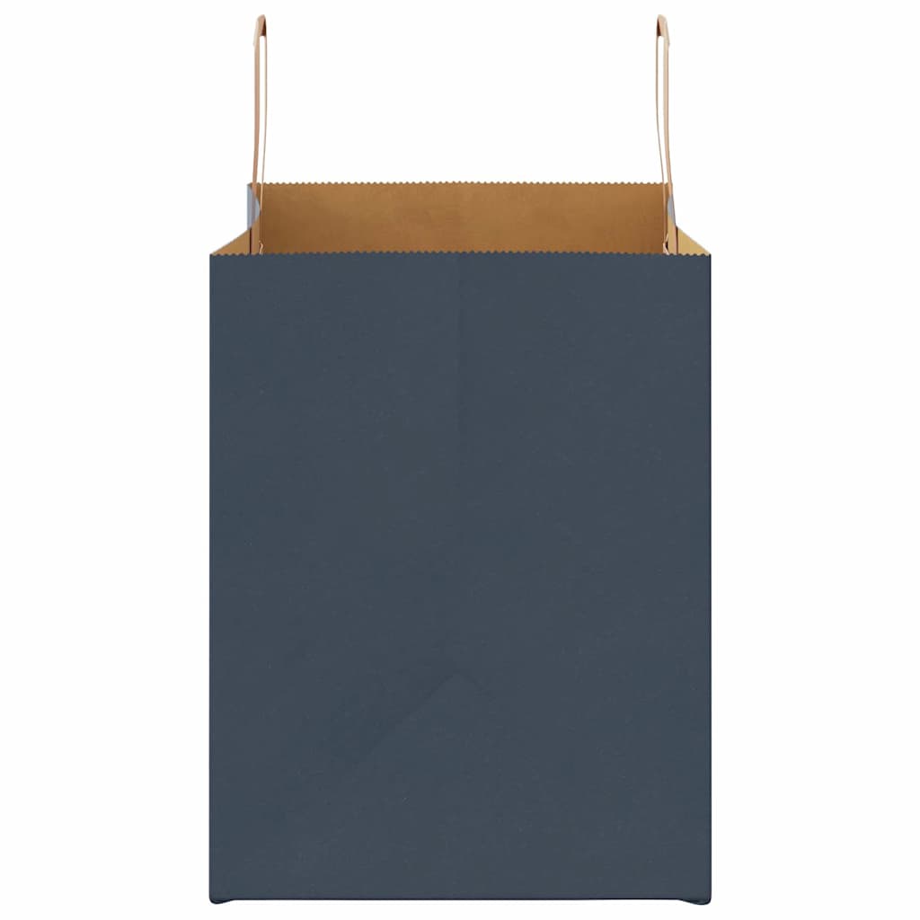 Sacchetti di Carta 250 pz con Manici Blu 32x22x28 cm