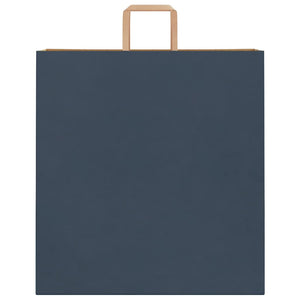 Sacchetti di Carta 250 pz con Manici Blu 45x17x48 cm 4101933