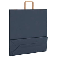 Sacchetti di Carta 250 pz con Manici Blu 45x17x48 cm
