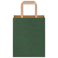 vidaXL Sacchetti di Carta 50 pz con Manici Verdi 18x8x22 cm