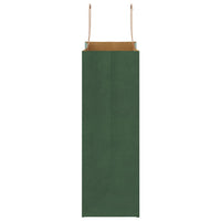 Sacchetti di Carta 50 pz con Manici Verdi 21x11x31 cm 4101938