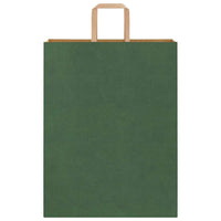 vidaXL Sacchetti di Carta 50 pz con Manici Verdi 32x12x42 cm