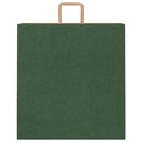 Sacchetti di Carta 50 pz con Manici Verdi 45x17x48 cm 4101947
