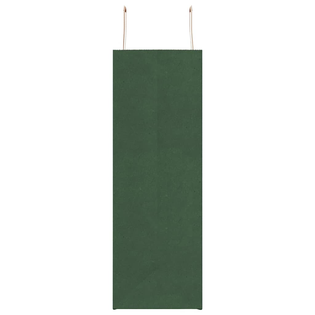 Sacchetti di Carta 50 pz con Manici Verdi 45x17x48 cm