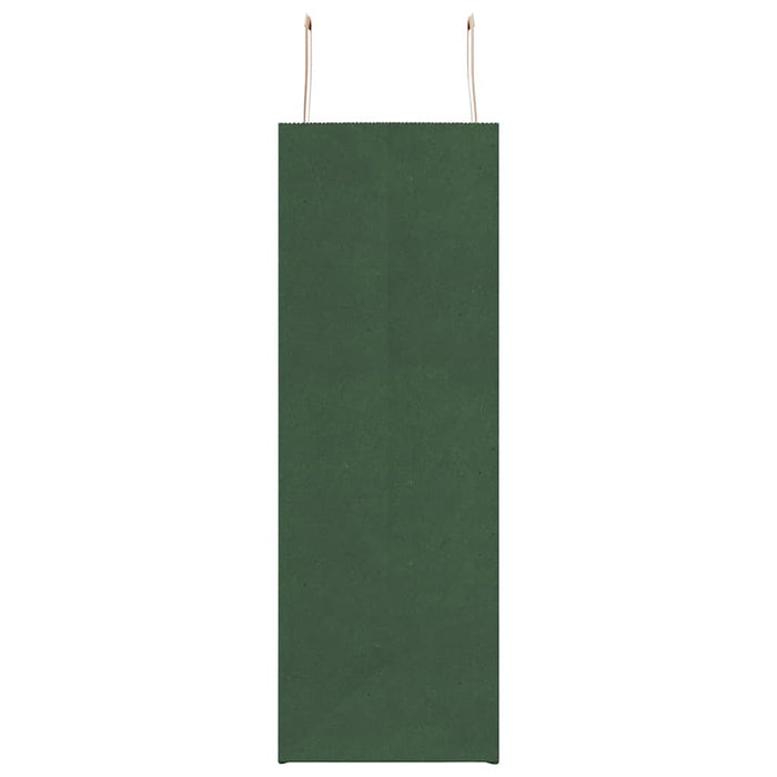 Sacchetti di Carta 50 pz con Manici Verdi 45x17x48 cm