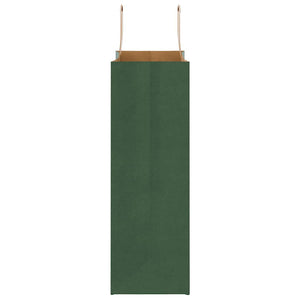 Sacchetti di Carta 250 pz con Manici Verdi 26x12x35 cm 4101954