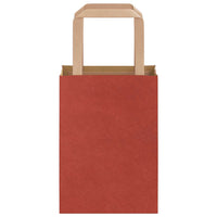 vidaXL Sacchetti di Carta 50 pz con Manici Rossi 15x8x21 cm