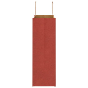 Sacchetti di Carta 50 pz con Manici Rossi 26x12x35 cm 4101968