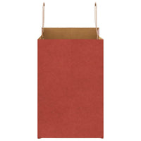 Sacchetti di Carta 50 pz con Manici Rossi 26x17x25 cm 4101969