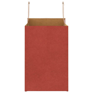 vidaXL Sacchetti di Carta 50 pz con Manici Rossi 26x17x25 cm