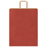 Sacchetti di Carta 50 pz con Manici Rossi 32x12x42 cm 4101970