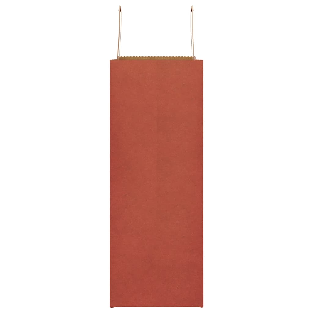 Sacchetti di Carta 50 pz con Manici Rossi 32x17x44 cm 4101972