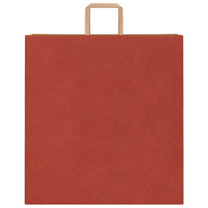 Sacchetti di Carta 50 pz con Manici Rossi 45x17x48 cm 4101975