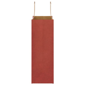 Sacchetti di Carta 250 pz con Manici Rossi 21x11x31 cm 4101980