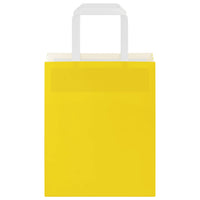 Sacchetti di Carta 50 pz con Manici Gialli 18x8x22 cm 4101992