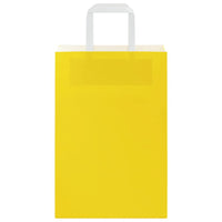 Sacchetti di Carta 50 pz con Manici Gialli 21x11x31 cm 4101994